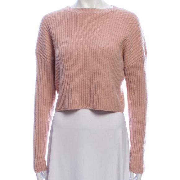 Naked Cashmere x Camila Morrone Cropped Boxy “Alena” Sweater Pink XS SOLD OUT - Picture 2 of 9